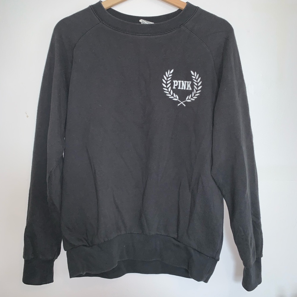 Pink crew sweatshirt in small